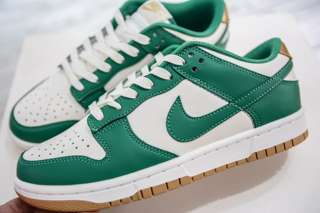 180 性价比 Nike Dunk Low 白绿金 低帮休闲运动板鞋 FB7173-131