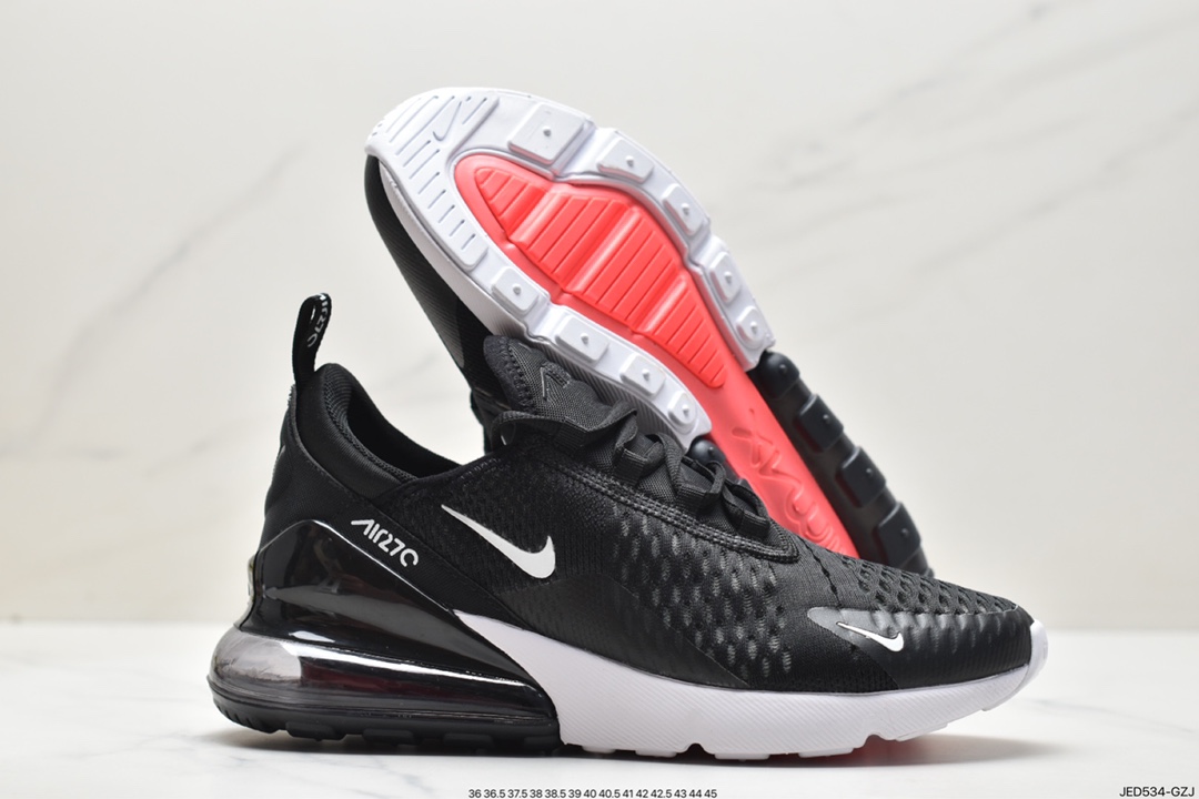 Nike Air Max 270 breathable back half air cushion jogging shoes AH8050-002