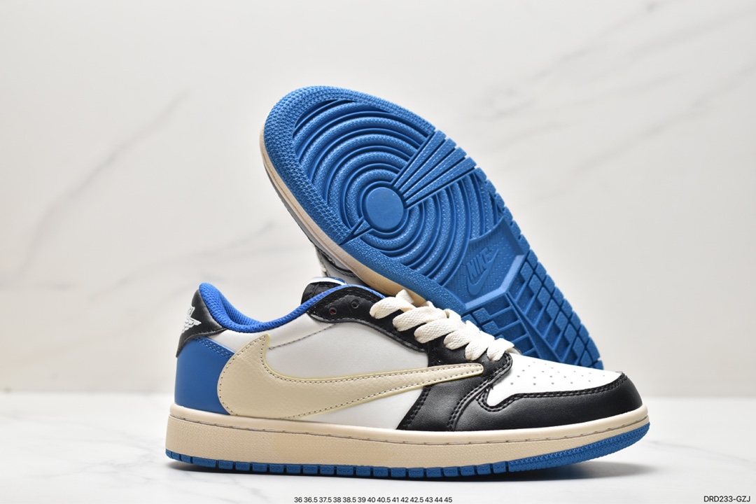 fragment design x Travis Scott x Nike Air Jordan 1 Low OG SP”Black/Green Toe”AJ1 Jordan generation DM7866-001