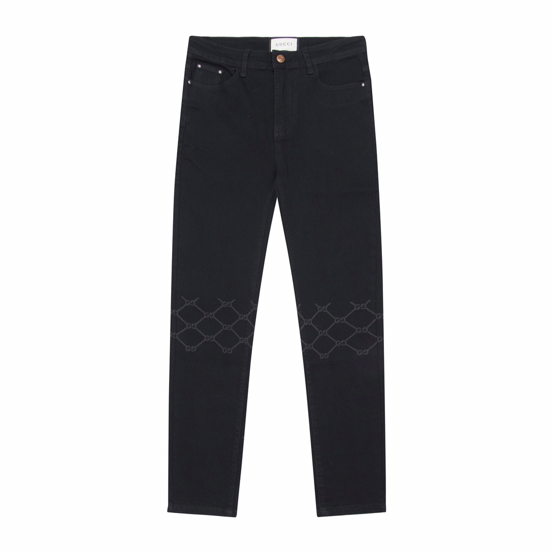 Gucci’s black grid-free jeans. size: 28 30 32 34 36 - 图片 1