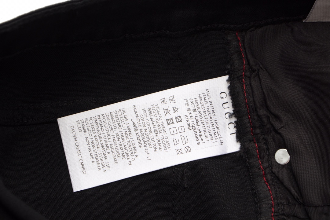 Gucci’s black grid-free jeans. size: 28 30 32 34 36 - 图片 7