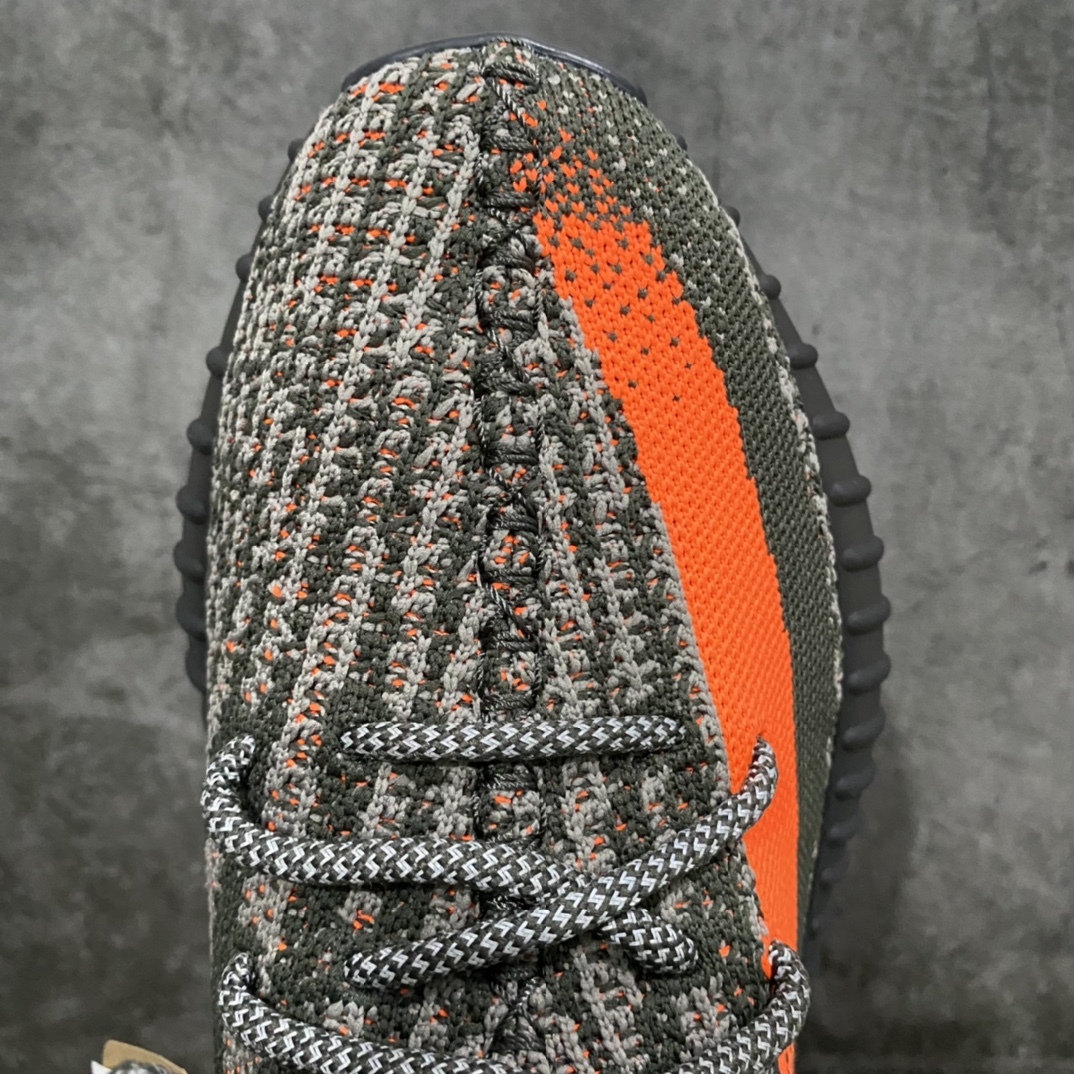 [W1 Version] Yeezy350v2 Gray Orange 3.0 Angel Shoelace Reflective Version HQ7045