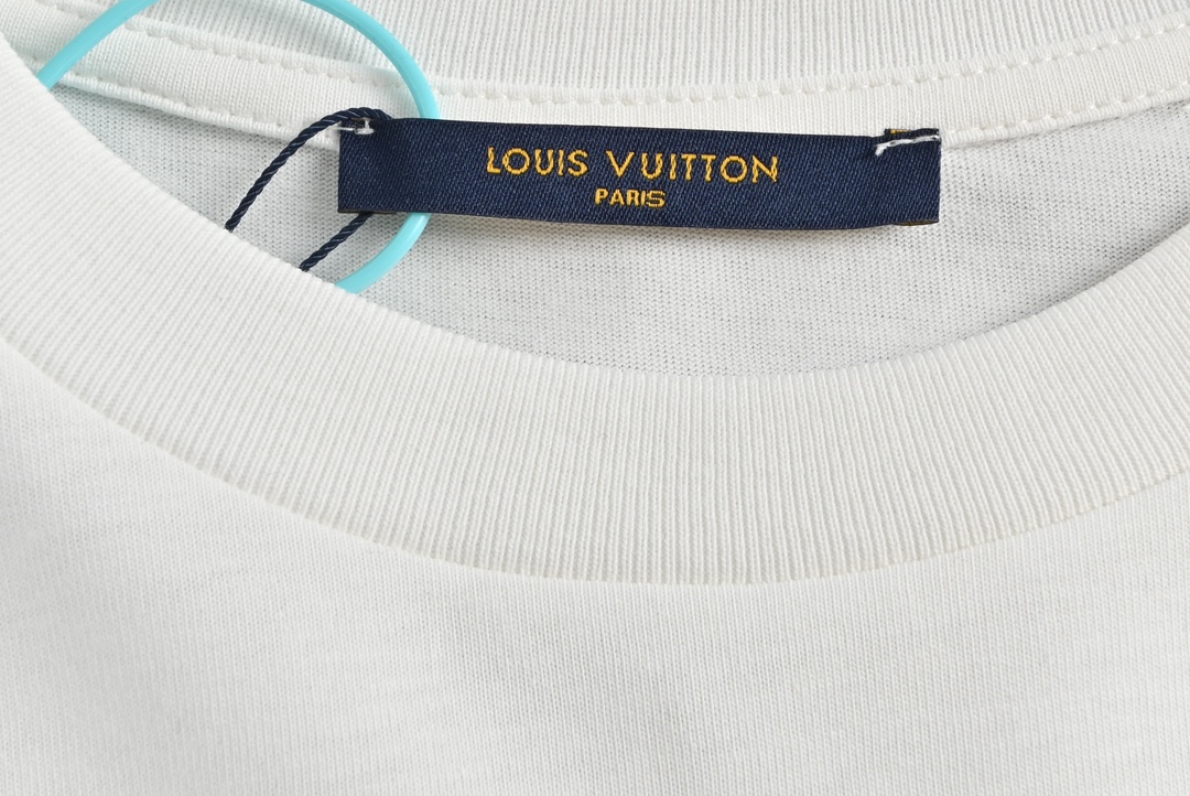 170 Louis Vuitton/路易威登 23ss 烫银字母印花短袖