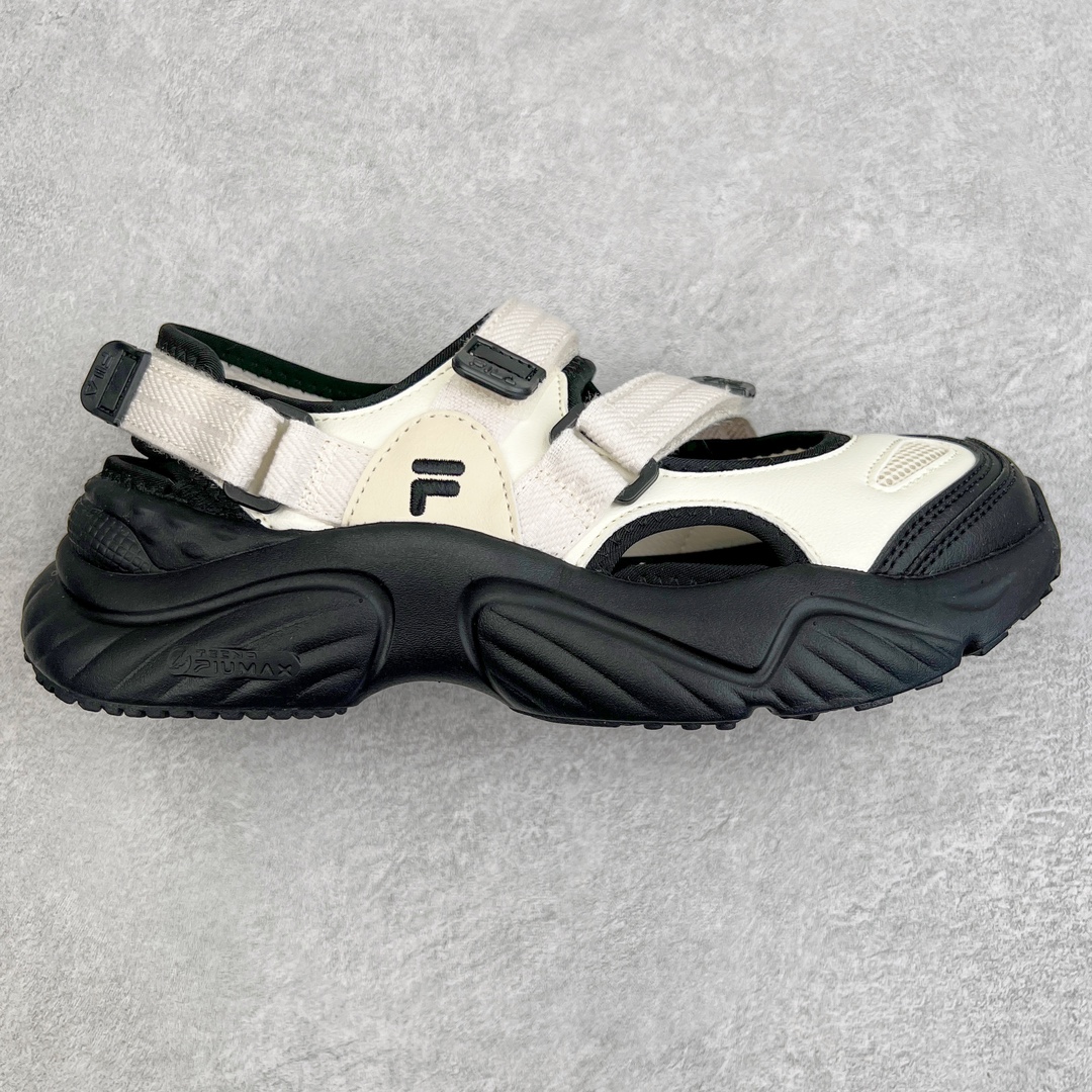 零售💰190 Fila FUSION Conch Mask Sandal 斐乐海螺系列厚底老爹风魔术贴镂空休闲运动慢凉鞋 尺码：35 36 36.5 37.5 38 38.5 39 40 编码：Dby1936090-运动鞋