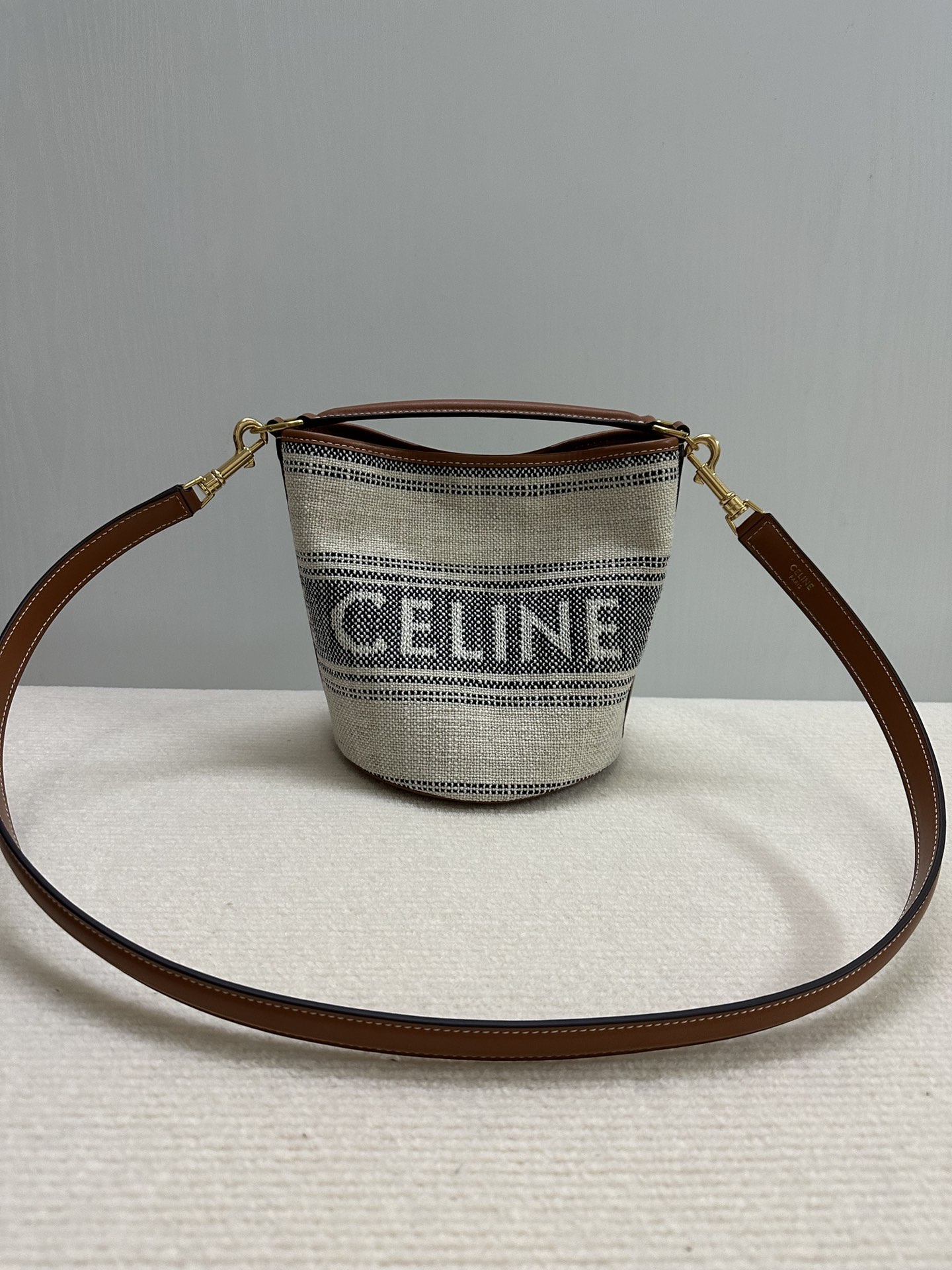 Celine TEEN BUCKET 16 fabric bucket