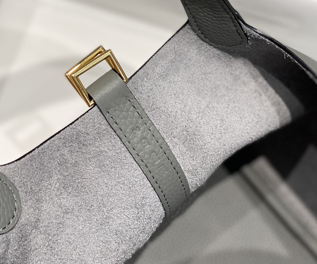 Hermes Picotin Lock 18 Bag in Nuage Grey Leather with Gold Hardware 10 i1687320707 1536 8