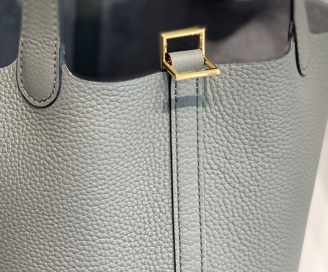 Hermes Picotin Lock 18 Bag in Nuage Grey Leather with Gold Hardware 8 i1687320707 5998 6