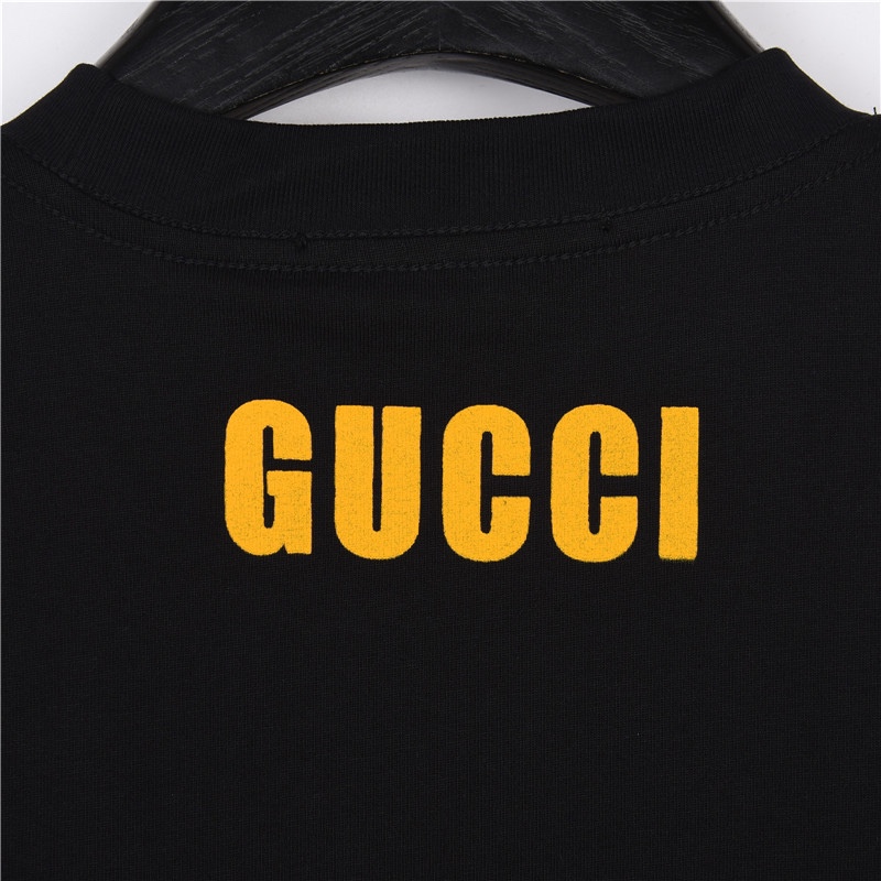 Gucci/古驰 23ss 互扣双G 及字母印花短袖T恤