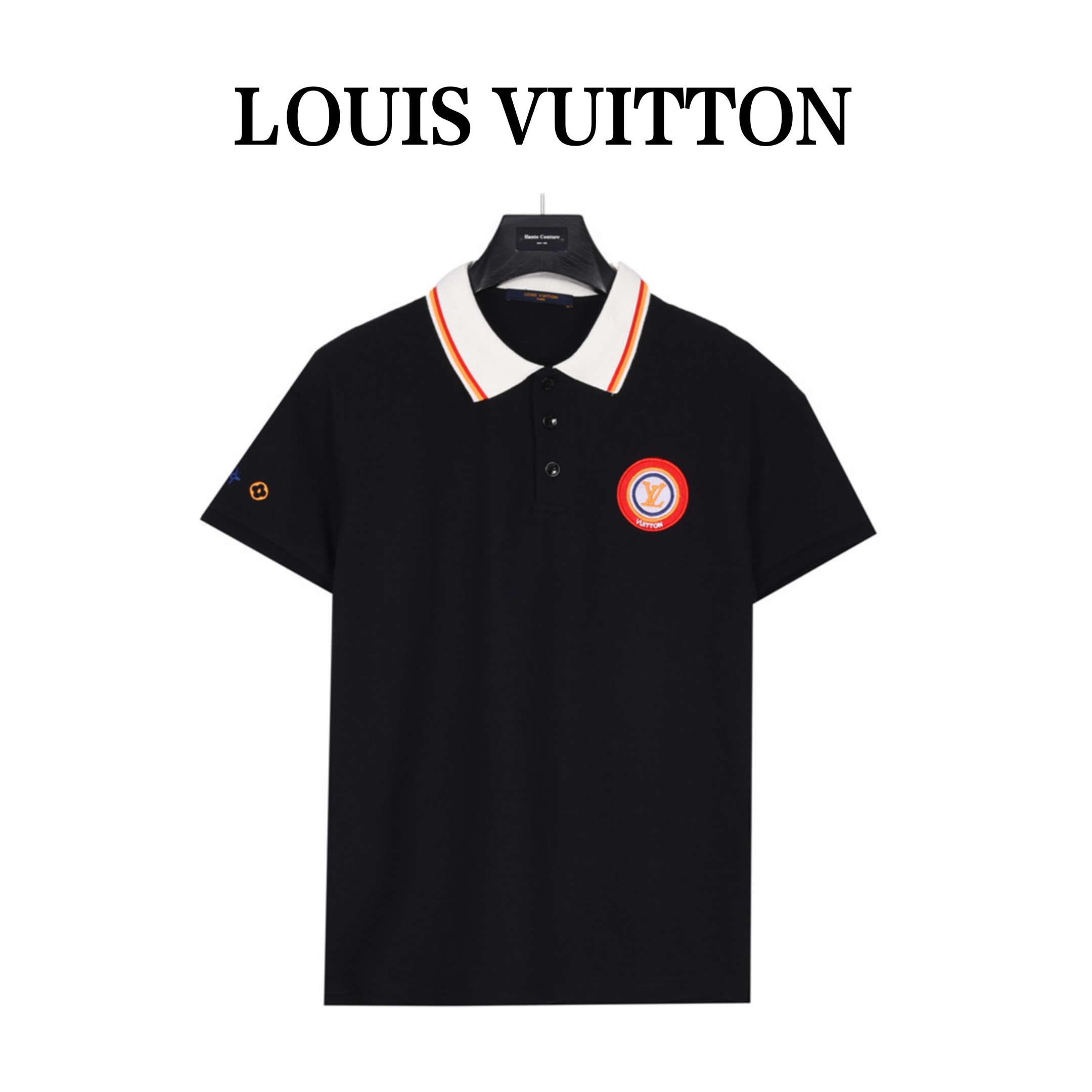 Louis Vuitton/路易威登 logo章仔贴布刺绣polo衫