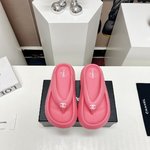 Chanel Shoes Flip Flops Slippers Black Spring/Summer Collection Fashion