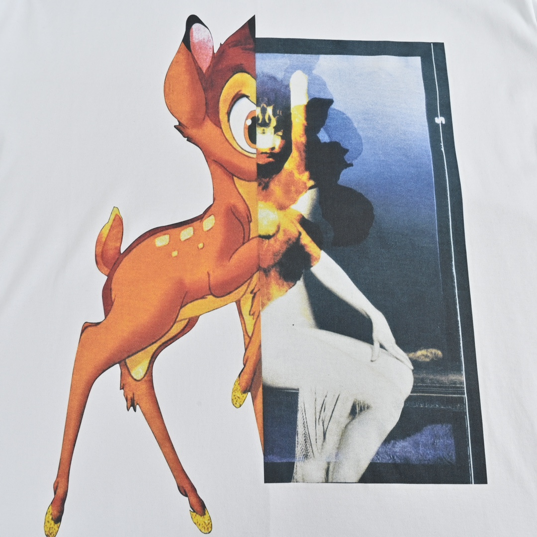 GIVENCHY/纪梵希 23ss 小鹿斑比印花短袖