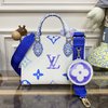 Louis Vuitton LV Onthego Bags Handbags Apricot Color Blue Red Canvas M22976