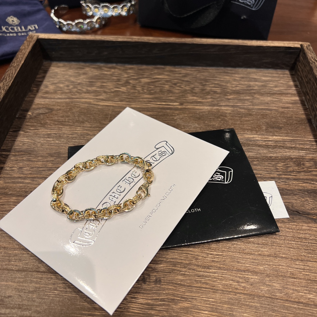 Gold-plated diamond-set custom, 22k real gold custom, bracelet & bangle