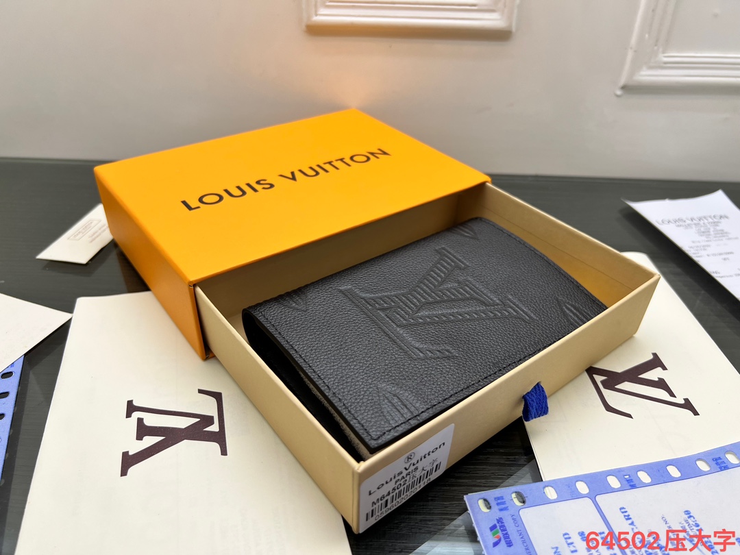 Front view of a premium leather passport holder