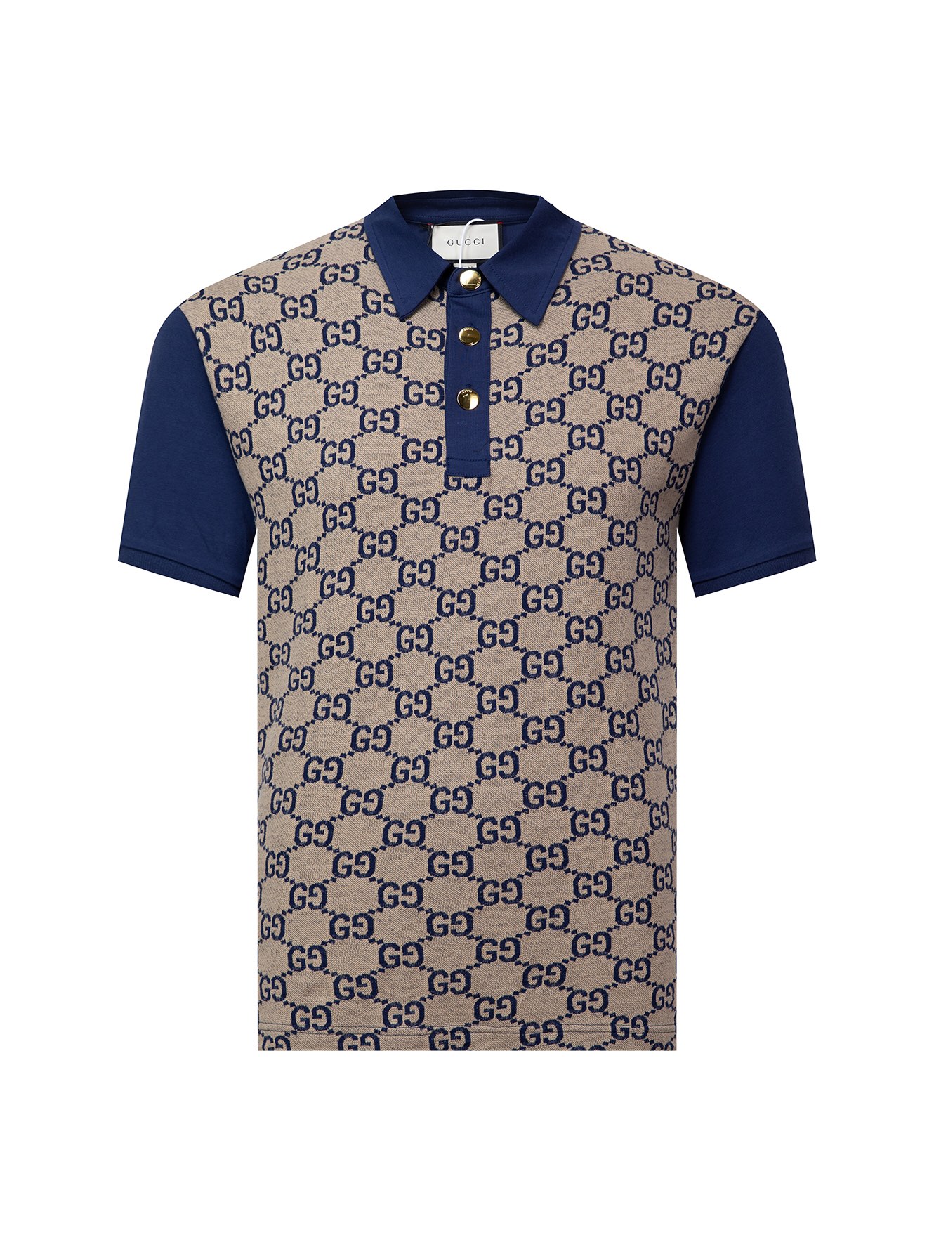 Gucci Clothing Polo Apricot Color Blue