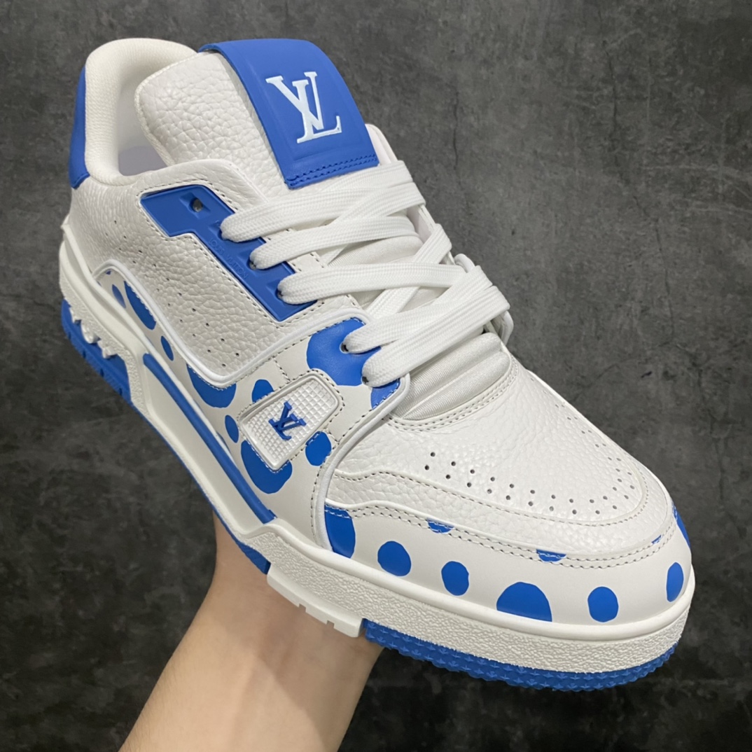 [Adhesive-free top version] LV Trainer series high-end luxury sports shoes available for delivery on the same day