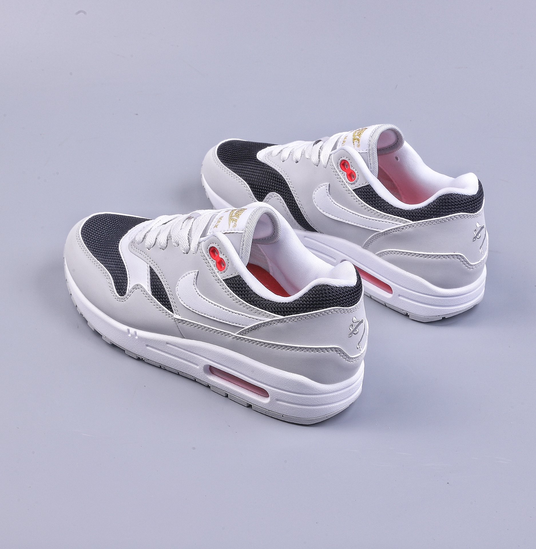 220 Nike Air Max 1 JW 复刻白灰白 纯原版本 复古休闲跑步鞋 FD9081-001