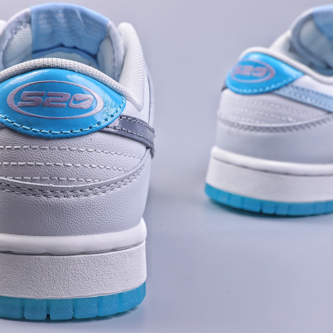 210 Nike Dunk Low 520 ”Summit White & Pink Foam” 灰蓝 FN3433-141