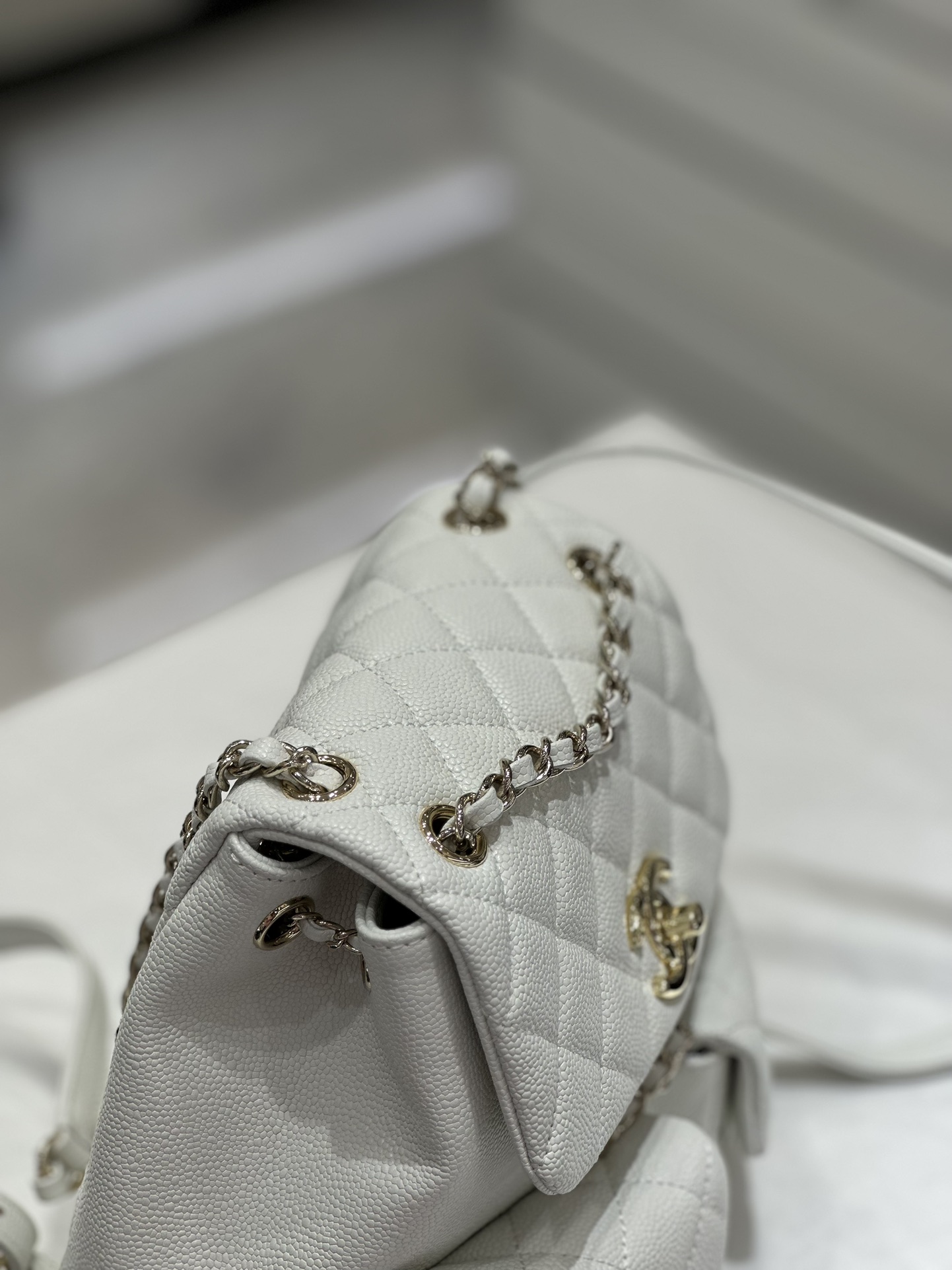 Chanel Duma Bags Backpack 1:1 Clone
 White