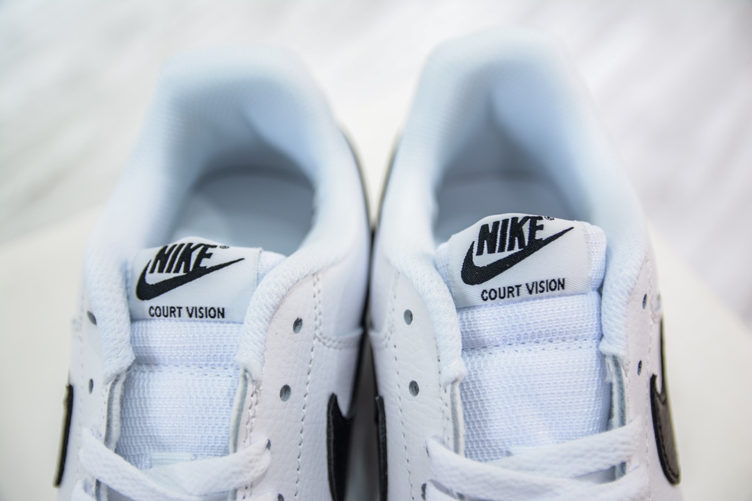 150 E Nike Court Vision Low 白黑 低帮百搭透气休闲运动板鞋 CD5463-101