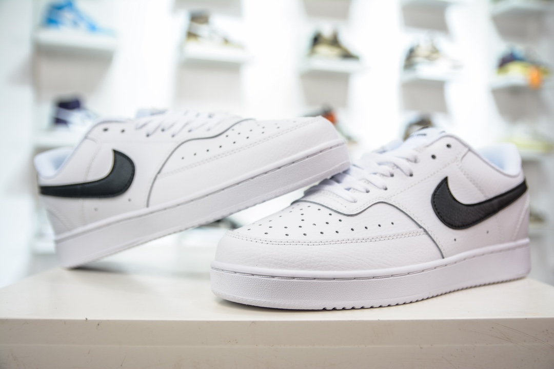 150 E Nike Court Vision Low 白黑 低帮百搭透气休闲运动板鞋 CD5463-101