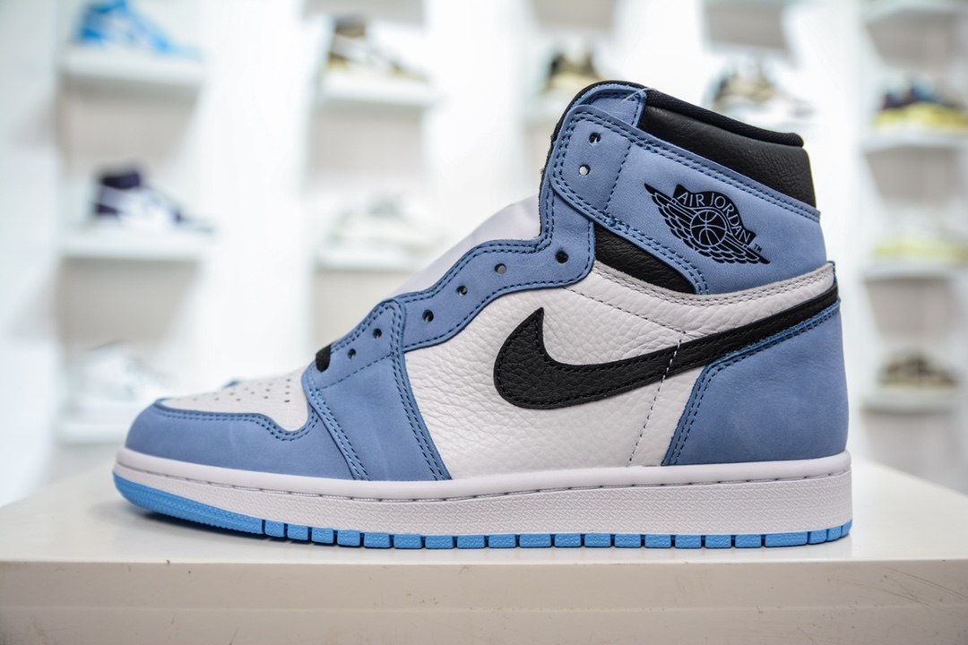 400  Air Jordan 1 High高帮系列 大学蓝配色 555088-134