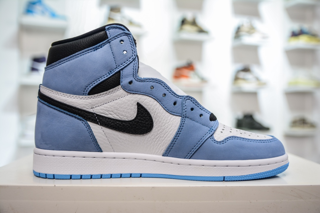 400  Air Jordan 1 High高帮系列 大学蓝配色 555088-134