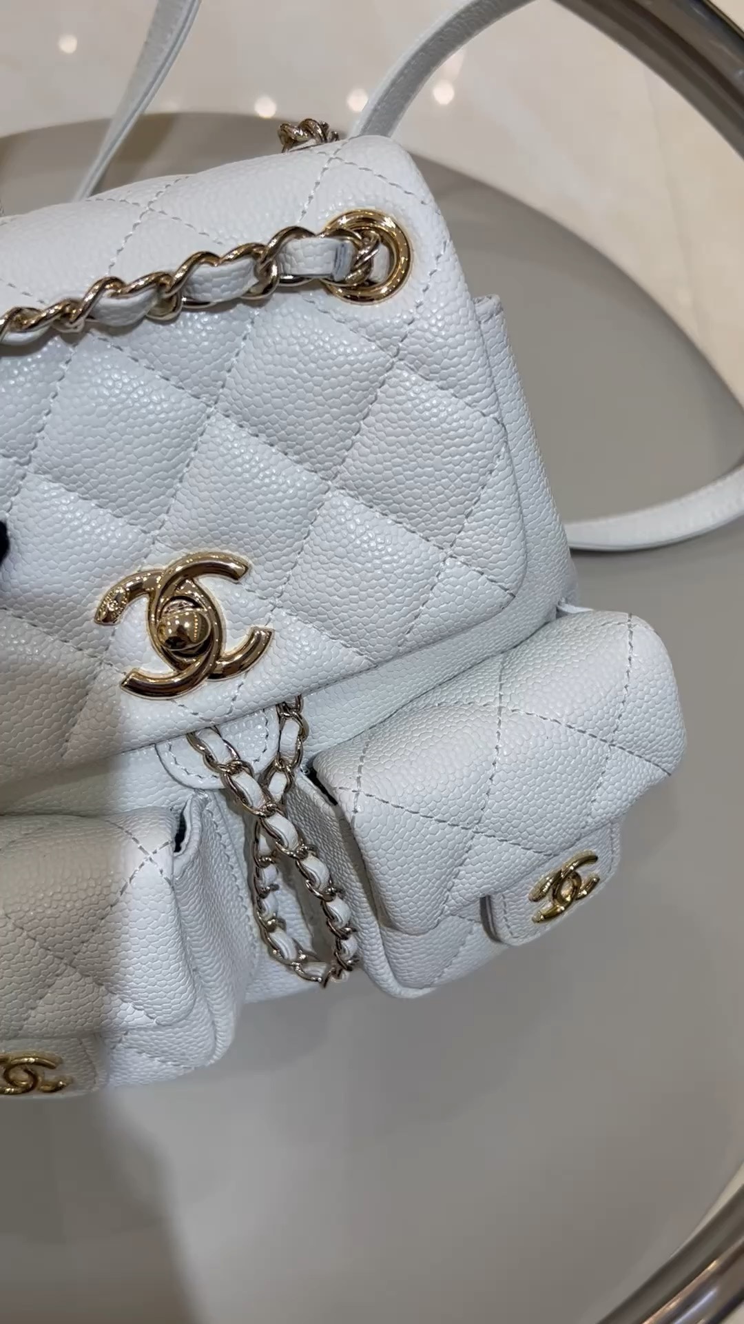 Found Replica
 Chanel Duma Bags Backpack White