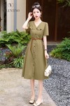 Valentino Clothing Dresses Caramel Khaki Summer Collection Fashion Casual