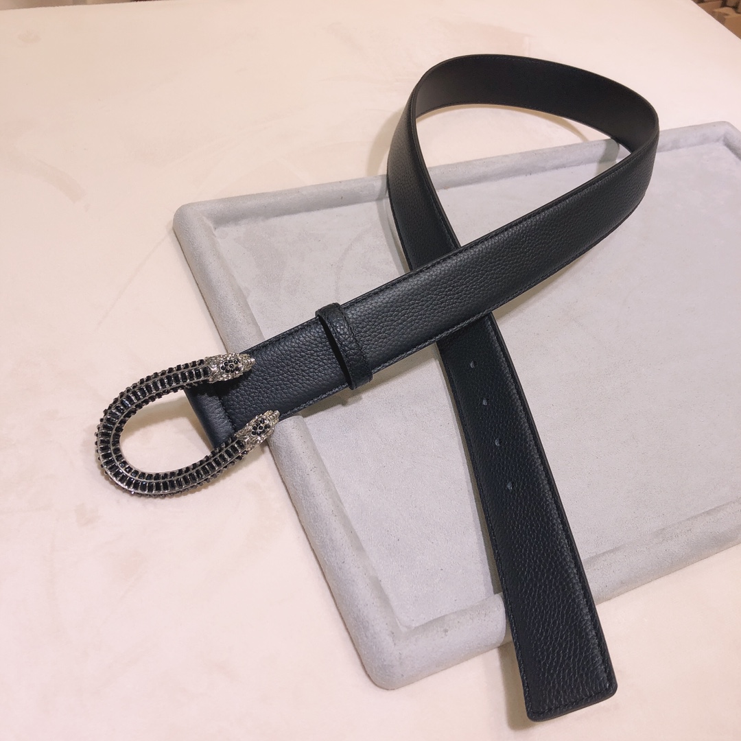 新款古奇Ｇｕｃｃｉ珐琅水晶蛇形五金扣