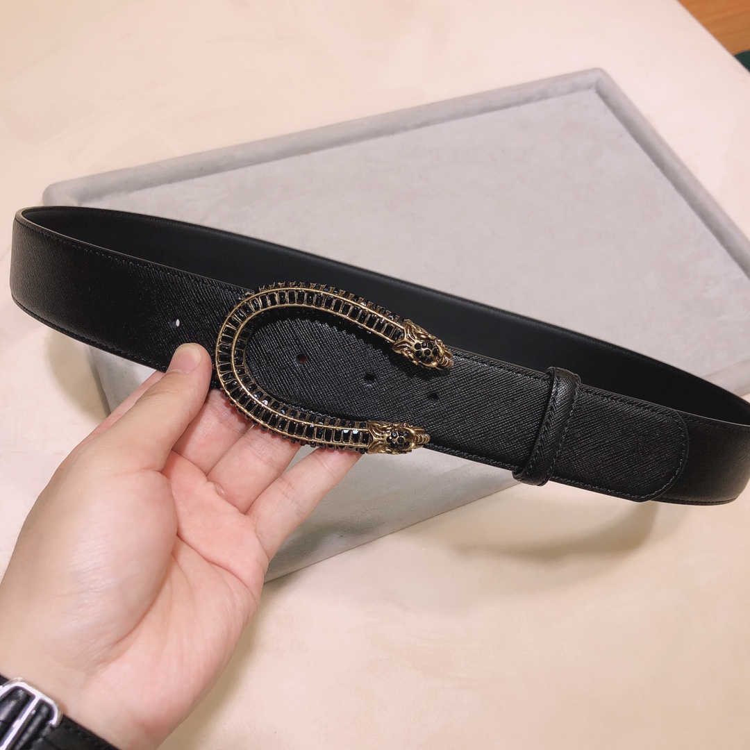 新款古奇Ｇｕｃｃｉ珐琅水晶蛇形五金扣