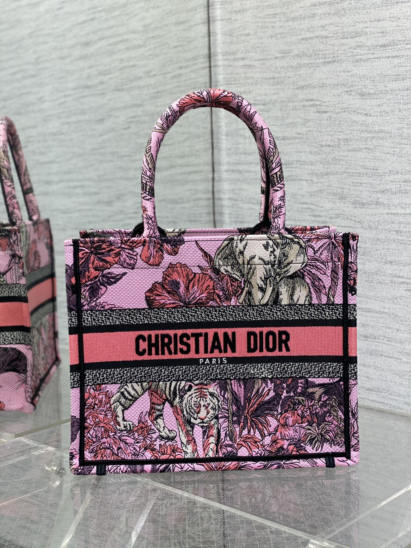 DIOR маленькая сумка Tote с вышивкой