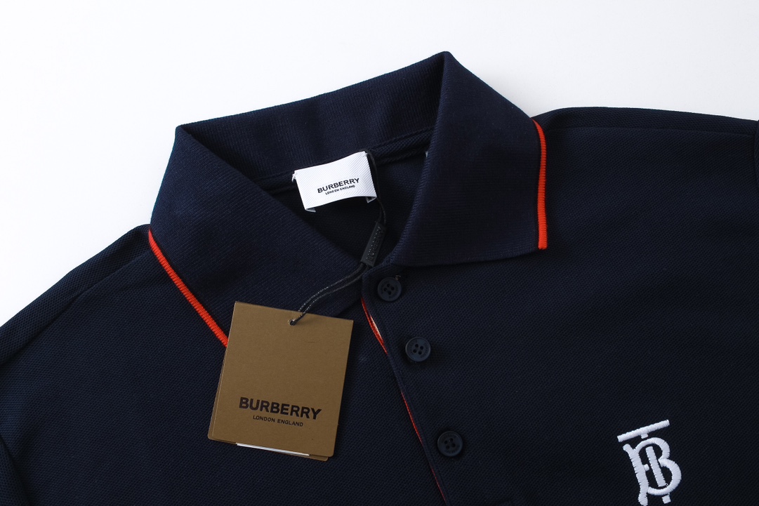 180 Burberry/巴宝莉 20ss 胸口刺绣TB字母Polo短袖