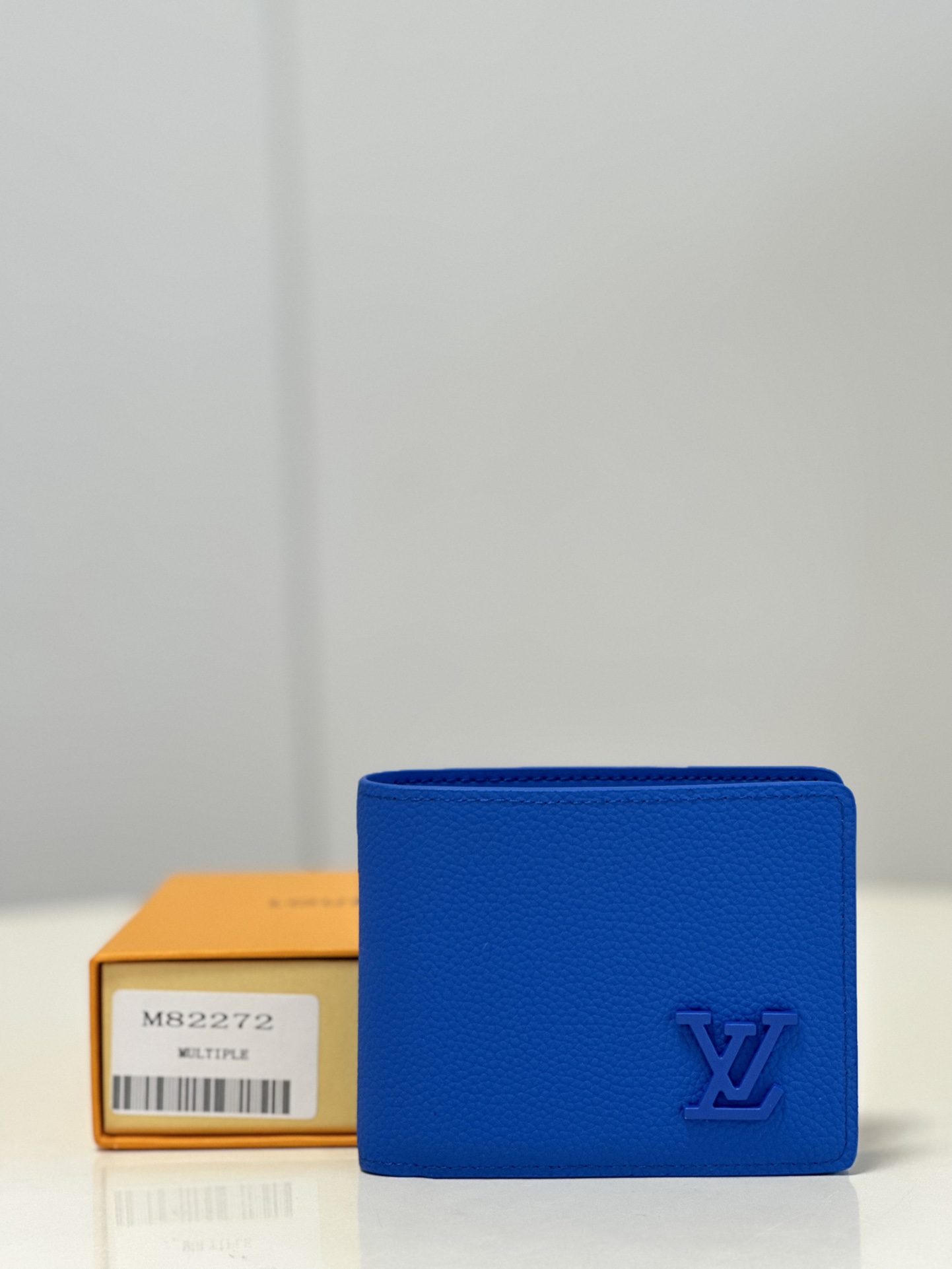 Louis Vuitton Wallet Blue Cowhide M82272