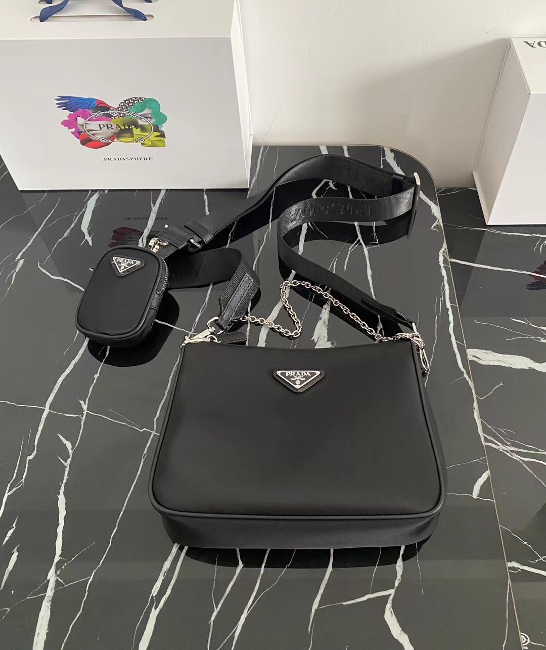 Prada Luxury Designer Handbag Shoulder Crossbody Bag crafted in premium 5