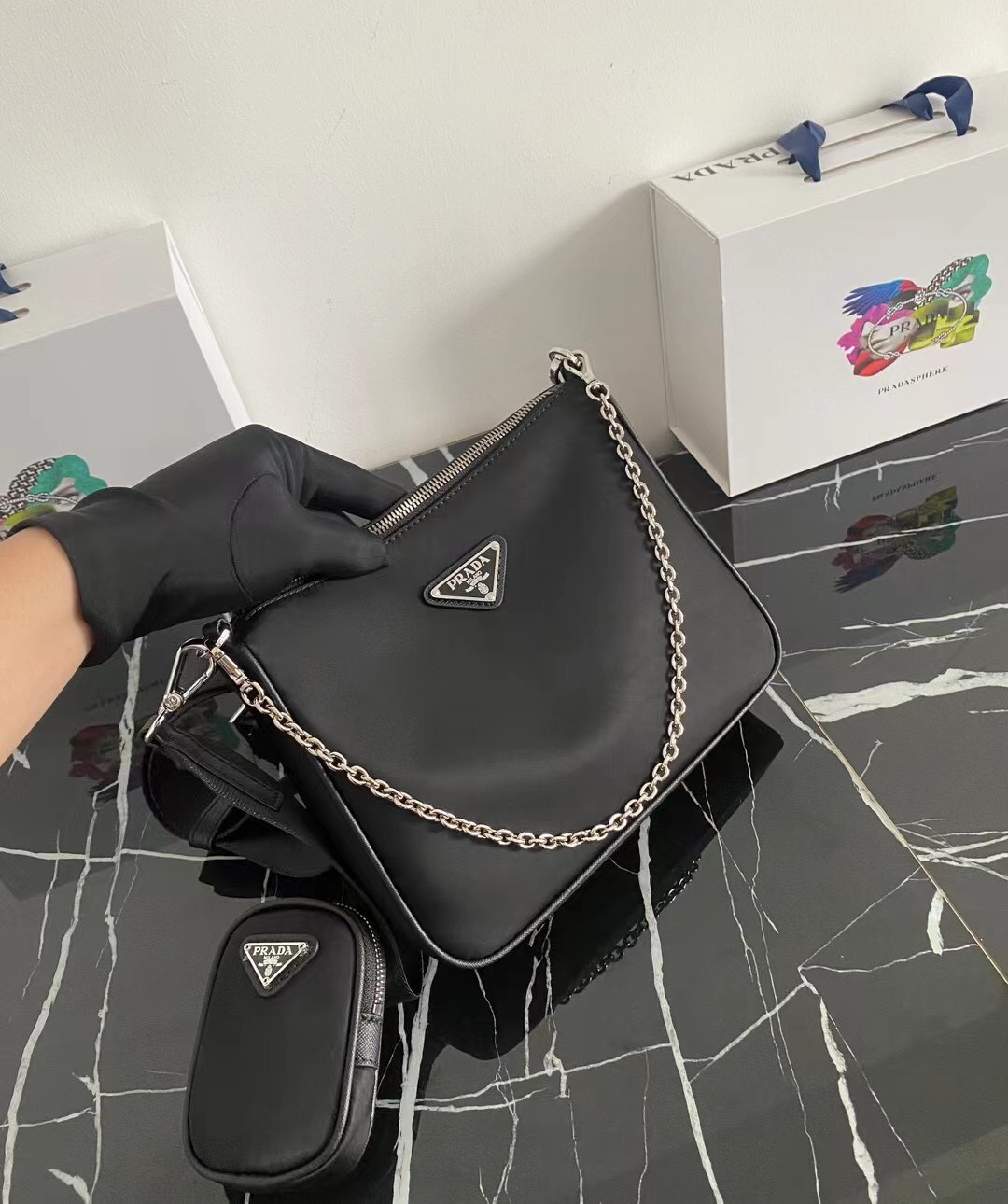 Prada Luxury Designer Handbag Shoulder Crossbody Bag crafted in premium 6