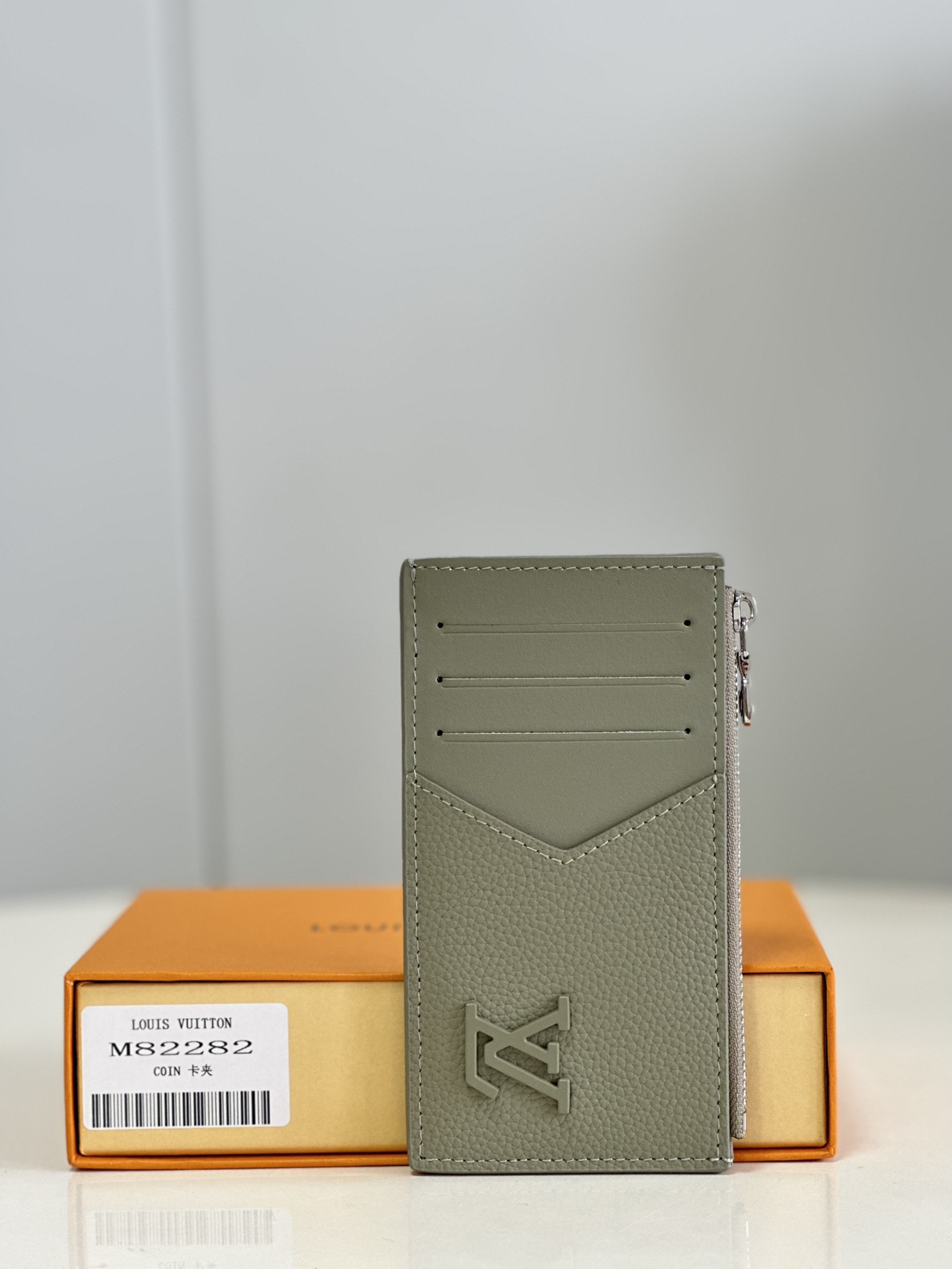 Louis Vuitton Wallet Card pack Grey Cowhide M82282