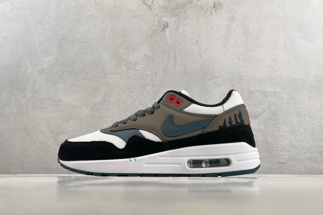 Puro original Nike Air Max 1 Prm "Escape" gris blanco negro, número de producto: FJ0698 100, tallas: 36 36.5 37.5 38 38…