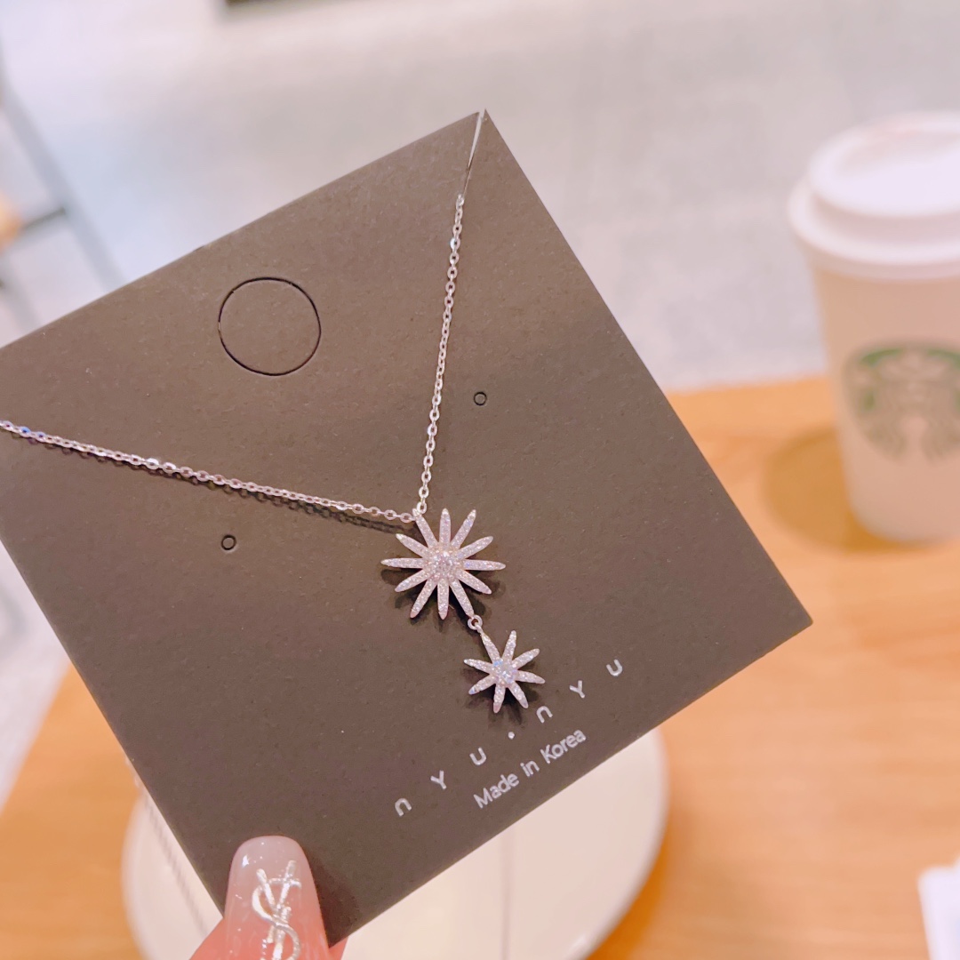 知性的ニッケル無添加銀ネックレスシルバー デート