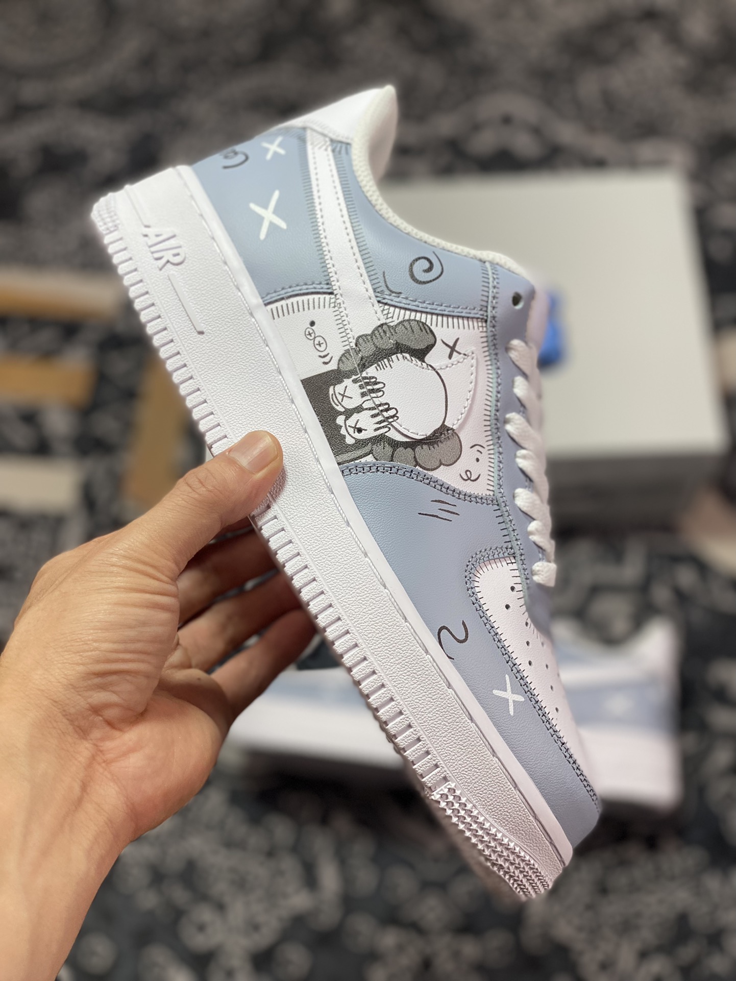 260 原装级别 Kaws×Nike Air Force 1 Low’07 小熊XX联名配色 CW2288-111