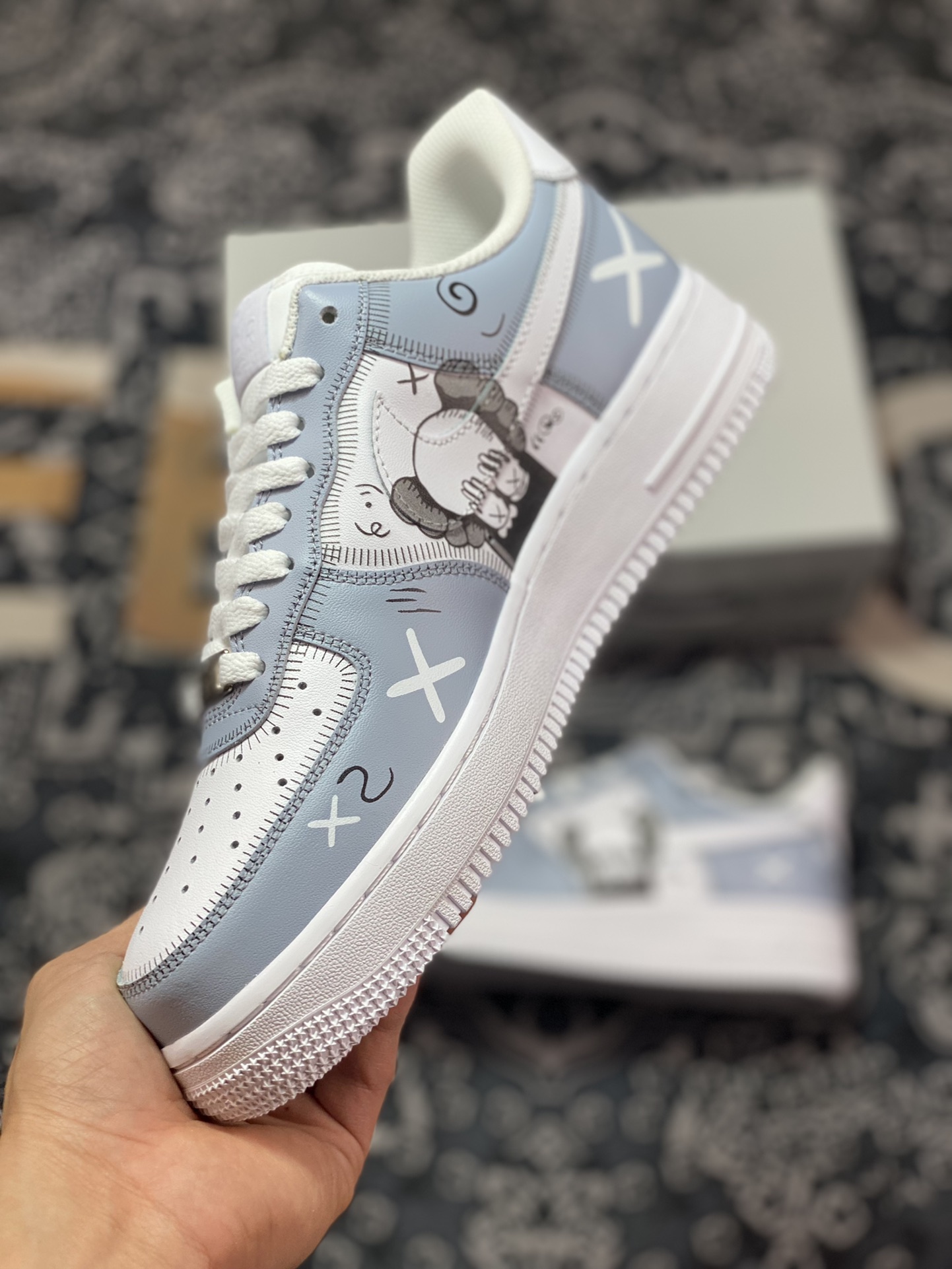 260 原装级别 Kaws×Nike Air Force 1 Low’07 小熊XX联名配色 CW2288-111