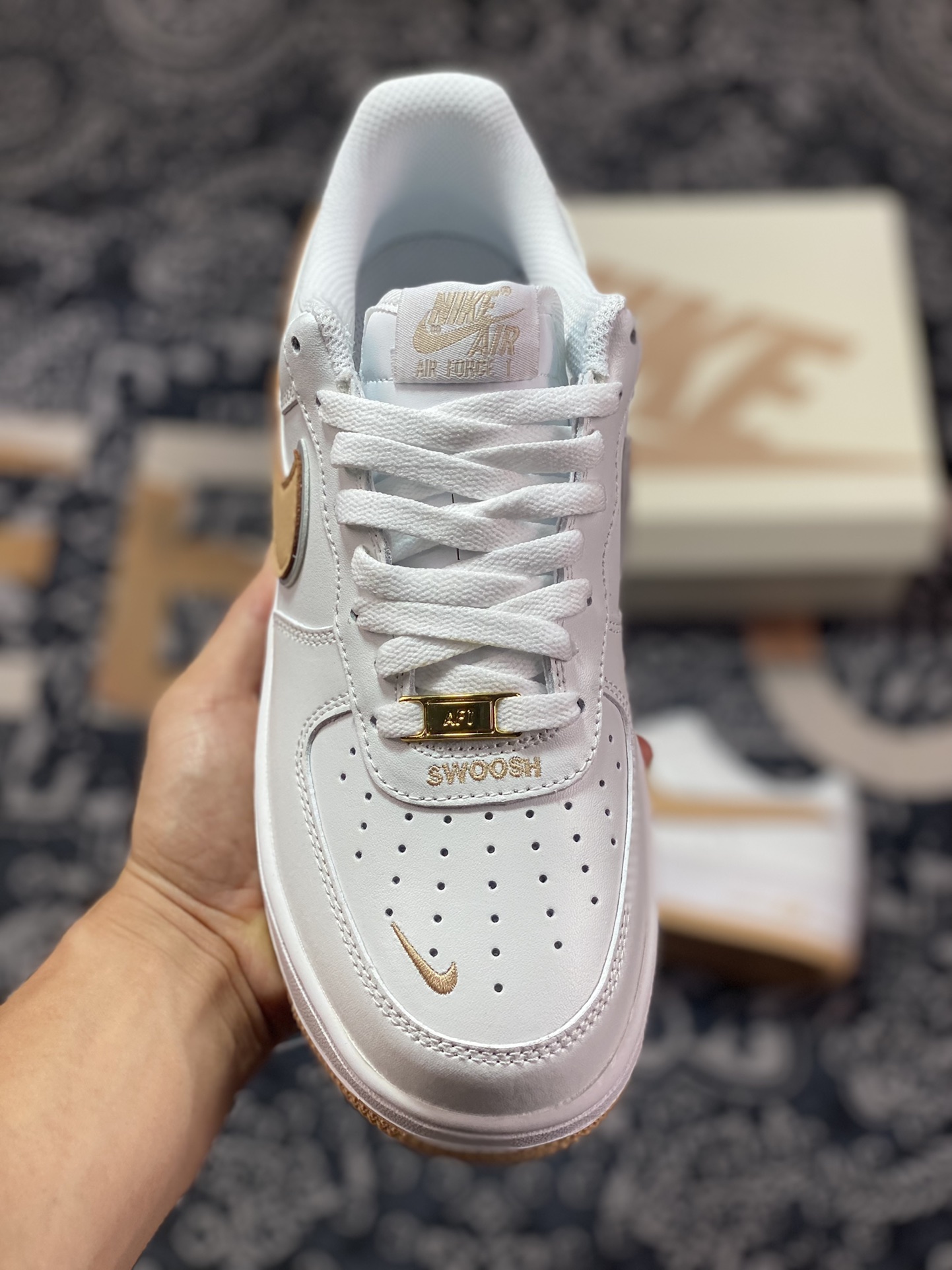 220 原装级别 Air Force 1 ‘07 Low 白卡其钩 CV5696-967