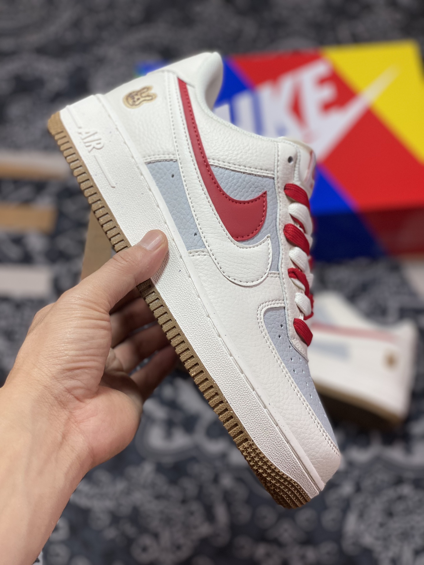 260 原装级别 Air Force 1 ‘07 Low 米白红双钩 CC2569-022