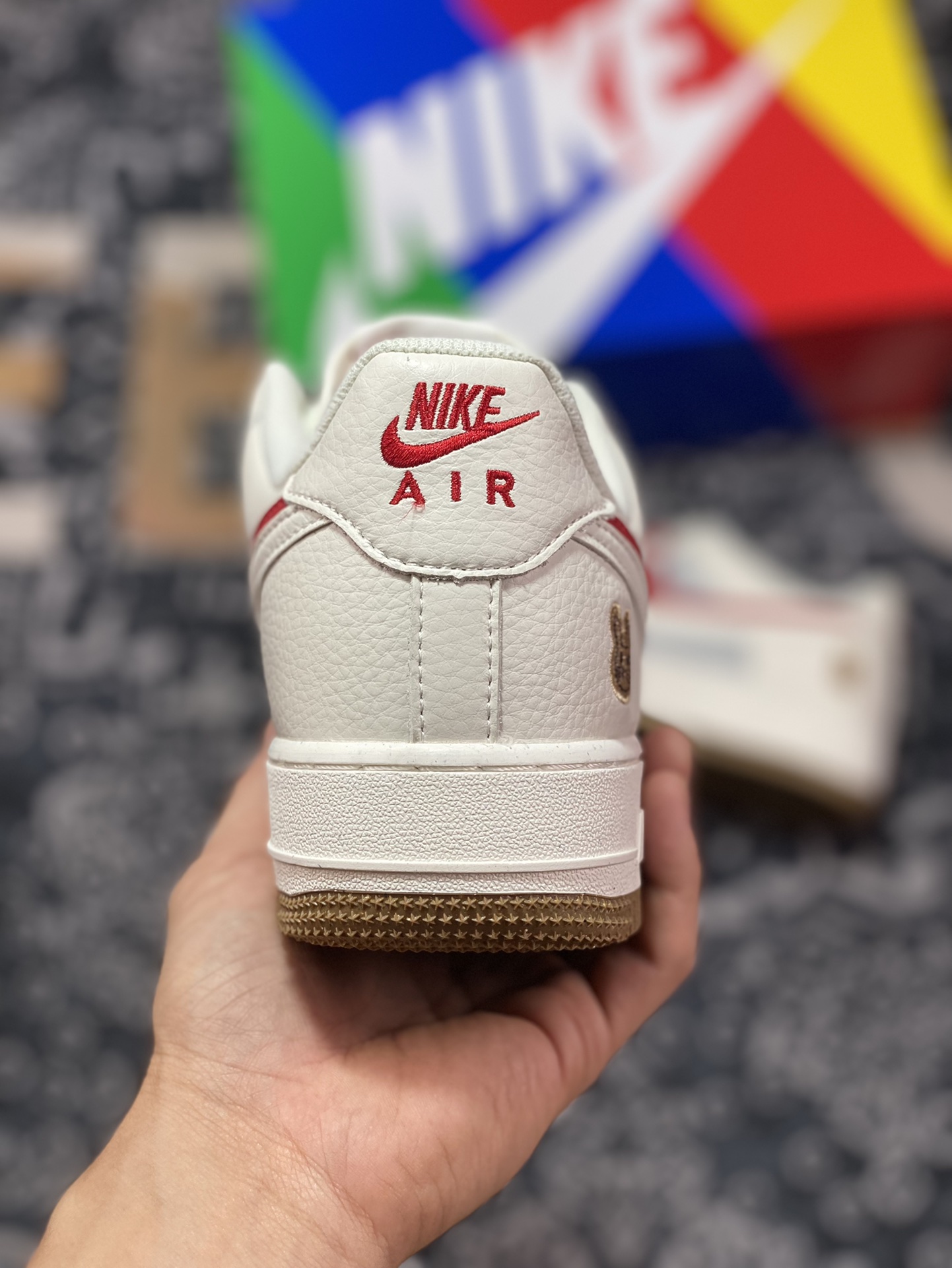260 原装级别 Air Force 1 ‘07 Low 米白红双钩 CC2569-022