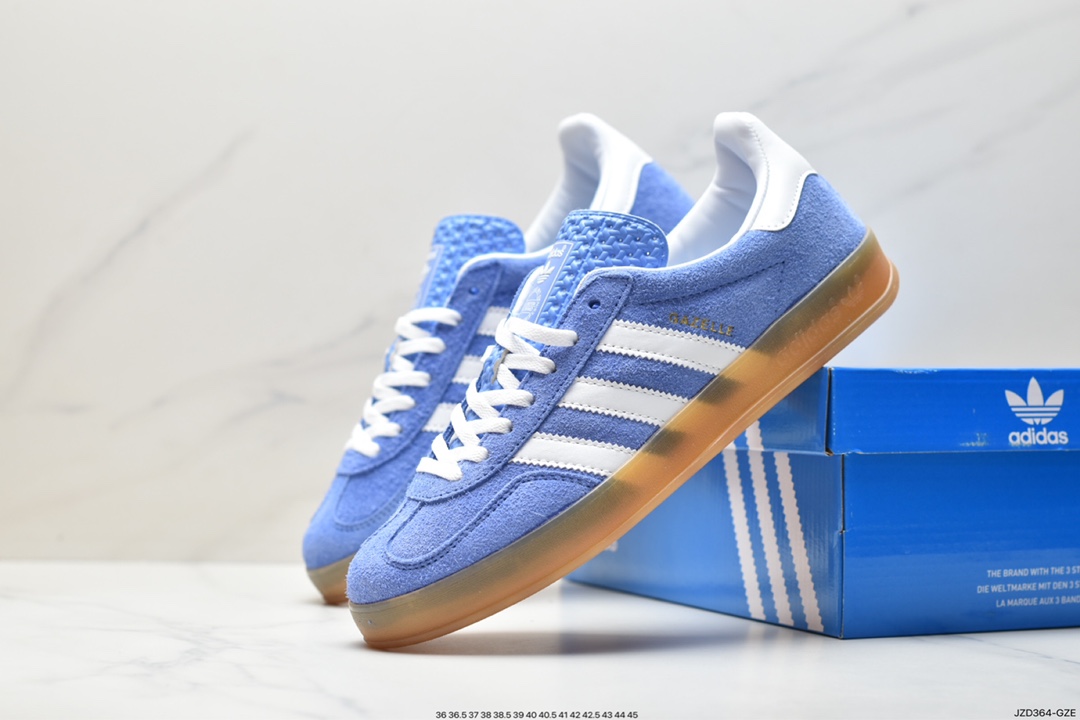 Adidas Originals Gazelle Indoor clover retro non-slip wear-resistant low-cut sneakers HQ8717