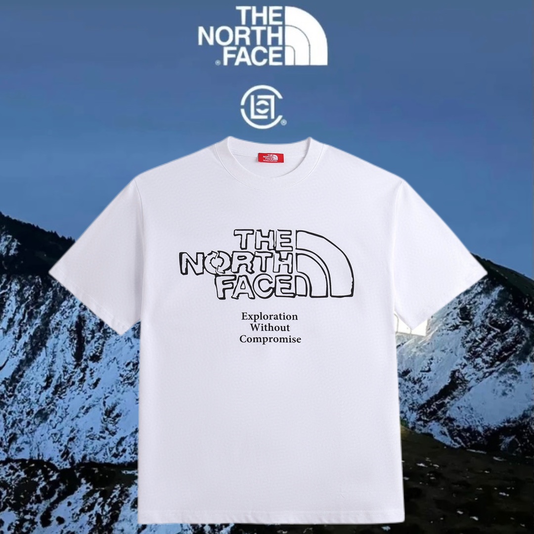 The North Face Abbigliamento T-Shirt Nero Bianco Stampa Unisex Cotone Collezione Primavera/Estate Maniche corte