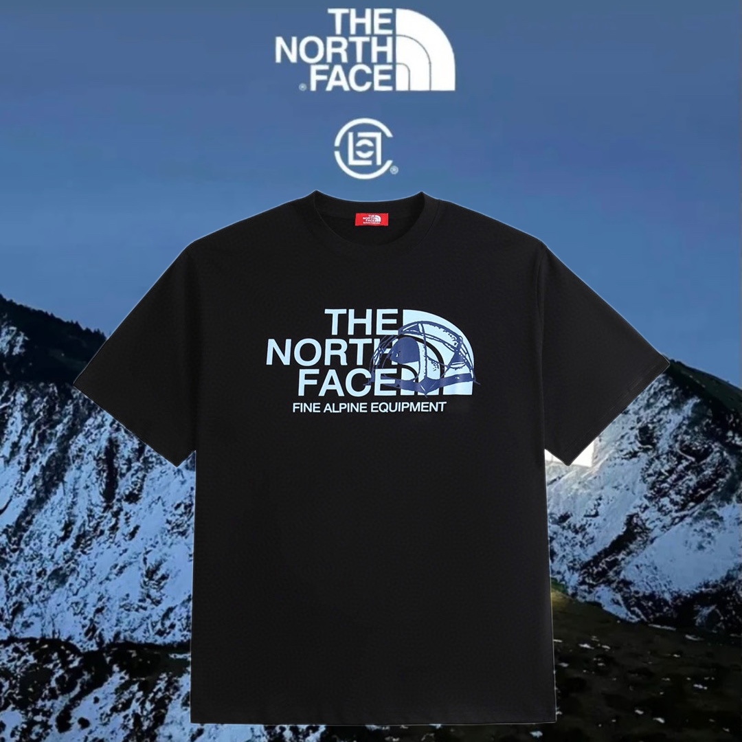 The North Face Abbigliamento T-Shirt Nero Bianco Stampa Unisex Cotone Collezione Primavera/Estate Maniche corte