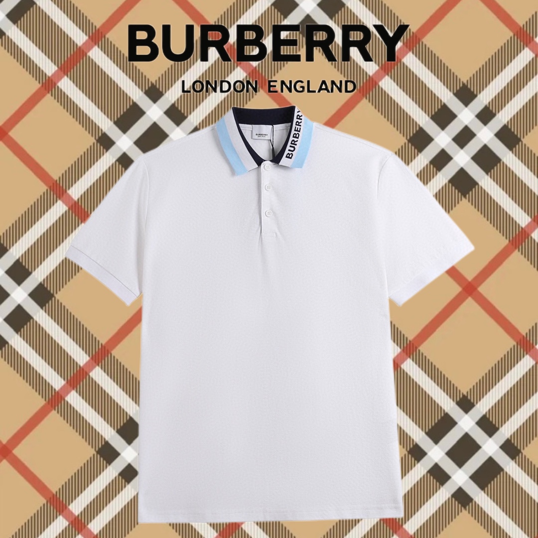 Burberry Abbigliamento Polo Qualità perfetta
 Nero Blu Bianco Unisex Collezione Primavera/Estate