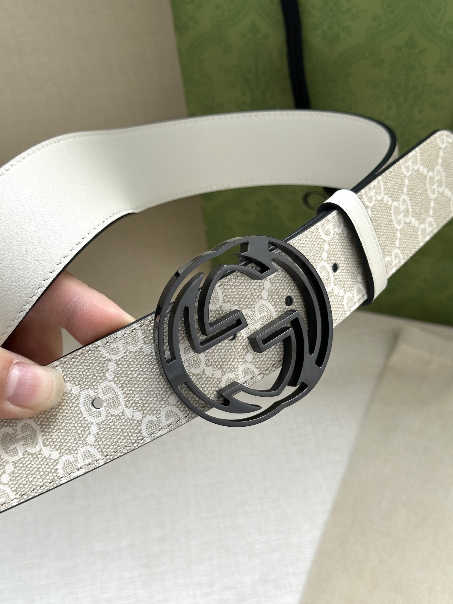 宽度3.8cmGUCCI经典双G标识