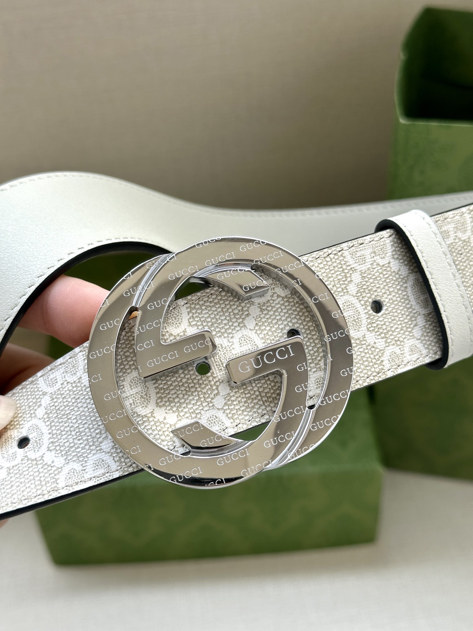 宽度3.8cmGUCCI经典双G标识